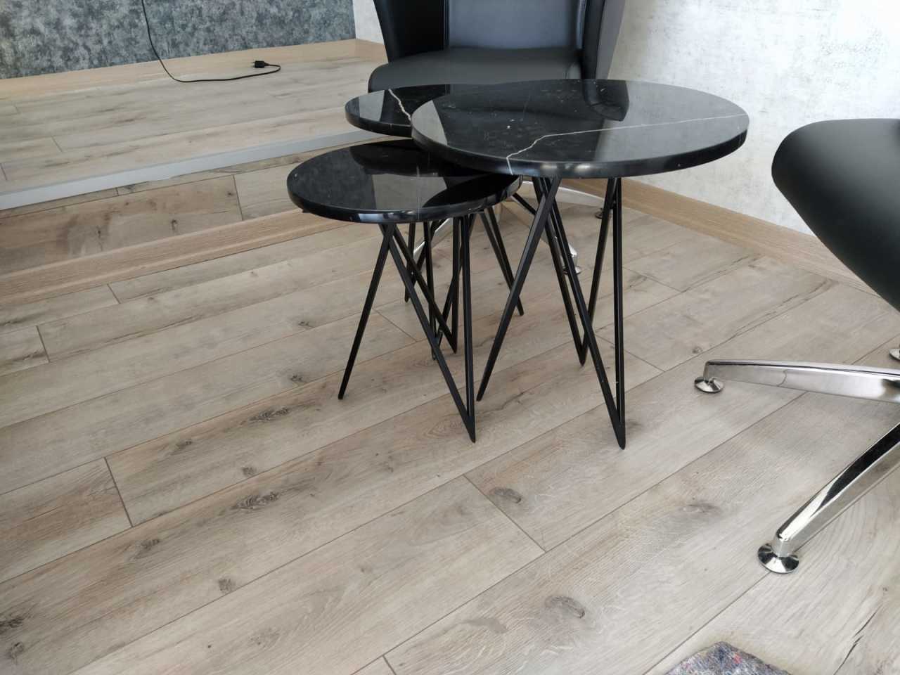 Toros Black Marble Nesting Table
